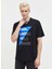 Bisiklet Yaka Siyah Erkek T-Shirt 236D1702_KLJ Relaxed Cut Logo Tee 2