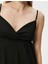 Y24 4Sak80010Ek 999 Siyah Kadın Elastan Jersey Elbise 5