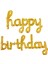 El Yazılı 16 Inç Happy Birthday Gold Balon Set 1