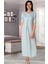 Lohusa Dantelli Gecelik Mavi - 5033 1