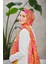 Ethnic Galaxy Soft Şal Pembe Turuncu 3042-12 3