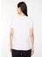 Bisiklet Yaka Düz Beyaz Kadın T-Shirt 8NTT67 5