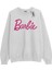 Oversize Unisex College Barbie Kalın 3 Ip Baskılı Sweat 1