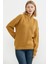 Yarım Balıkçı Yaka Fermuarlı Triko Kazak - Güneş 3