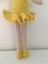 Sarı Balerin Bebek Amigurumi Organik Oyuncak 3