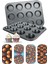 Muffin Kalıbı 12'li Kek Pasta Kurabiye Cupcake Lüx Muffin Kalıbı Kek Çörek Fırın Kapsülü 5