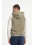 Yeşil Iki Renkli Kapüşonlu Erkek Sweatshirt 4