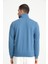 Indigo Tam Fermuarlı Dik Yaka Armalı Erkek Sweatshirt 4