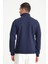 Lacivert Dik Yaka Yarım Fermuarlı Erkek Sweatshirt 3