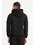 Siyah Kanguru Cepli Kapüşonlu Erkek Sweatshirt 4
