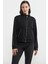 Dik Yaka Bomber Sweat Ceket - Siyah 1