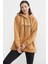 Kapüşonlu Içi Pamuklu Kalın Sweatshirt - Kamel 4