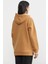 Kapüşonlu Içi Pamuklu Kalın Sweatshirt - Kamel 5
