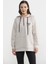 Yarım Fermuarlı Kapüşonlu Sweatshirt - Taş 2