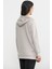 Yarım Fermuarlı Kapüşonlu Sweatshirt - Taş 5