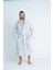 Kapüşonlu Unisex 4 Katlı Müslin Bornoz/sabahlık 4