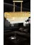 Roza Varaklı Gold 75X35 Kristal Taşlı Lüks Avize 1