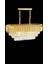 Roza Varaklı Gold 75X35 Kristal Taşlı Lüks Avize 3