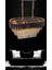 Avizade Zamira 75X35 cm Kristal Taşlı 3 Katlı Yemek Masası Üstü Lüks Avize 6 Lı (Black-Gold) 2