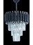Zamira 35 Cm'lik Black Slver Kristal Taşlı Lüks Avize 2