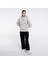 Friday Offset Ocho Kadın Açık Gri Kanguru Cepli Kapüşonlu Oversize Sweatshirt Hoodie 3