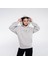 Friday Offset Ocho Kadın Açık Gri Kanguru Cepli Kapüşonlu Oversize Sweatshirt Hoodie 1