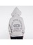 Friday Offset Ocho Kadın Açık Gri Kanguru Cepli Kapüşonlu Oversize Sweatshirt Hoodie 4