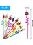 4 Adet Sevimli Renkli Emojili Pipet - Ev Dekorasyon Figürlü Pipet Parti Doğum Günü 5
