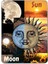 Sun Moon Baskılı Dikdörtgen Kişiye Özel Isim Baskılı Cep Aynası 8x6 cm (Kapaklı ve Büyüteçli) 4