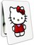 Hello Kitty Baskılı Dikdörtgen Kişiye Özel Isim Baskılı Cep Aynası 8x6 cm (Kapaklı ve Büyüteçli) 1