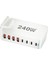 240W Usb-C 8 Bağlantı Noktalı Pd Gan Şarj Cihazı Pd3.0 Qc3.0 Hızlı Şarj Beyaz (Ab) (Yurt Dışından) 2