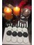 Iv Candles 6'lı Siyah Beyaz Büyük Tealight Teneke Mum 4