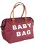 Baby Bag Anne Bebek Çantası Bordo 1