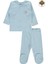 Bebek Organik Pijama Takımı 0-6 Ay Mavi 1