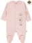 Bebek Organik Patikli Tulum 0-3 Ay Pembe 1