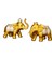 (2 Adet) Fil Dekorasyonu, Reçine El Sanatları, Masa Dekorasyonu, Altın (Yurt Dışından) 2