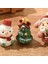 Noel Reçine Aile Küçük Hayvan Dekorasyon Mini Noel Baba Masa Dekoru (Yurt Dışından) 4