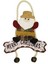 Yılbaşı Kapı Süsü Merry Christmas Noel Baba Tekli Ekoseli Çanlı 22 cm 1