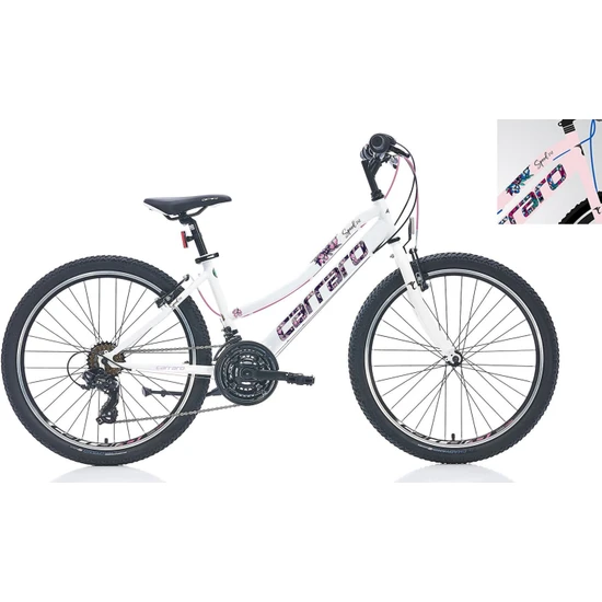 Carraro Speed 242 24'' 21V Vb Dağ Bisikleti Mtb Toz Pembe - Fuşya 36CM