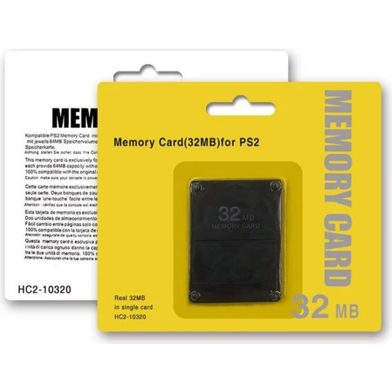 Konsol Plus Playstation 2 Memory Card 32MB Ps2 Hafıza Kartı Ps2 Memory Card