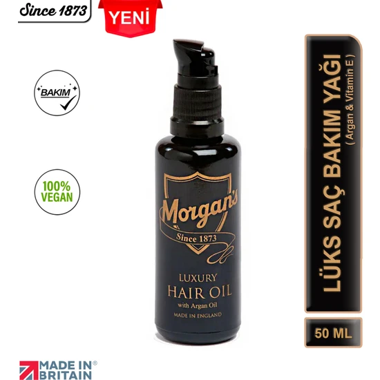 Morgan's Pomade Luxury Argan Hair Oil - Lüks Argan Yağı 50 ml