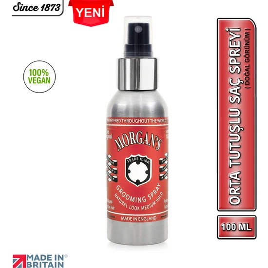 Morgan's Pomade Morgans Pomade Grooming Spray - Orta Tutuşlu Şekillendirici Saç Spreyi 100ML