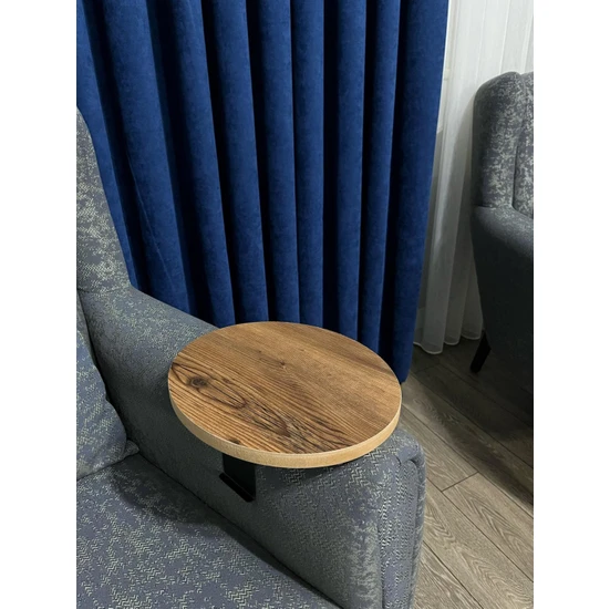 Nym Concept Yan Sehpa , Koltuk Kol Sehpası Ayarlanabilir Metal Ayaklı 18 mm Mdflam Modern Tepsi