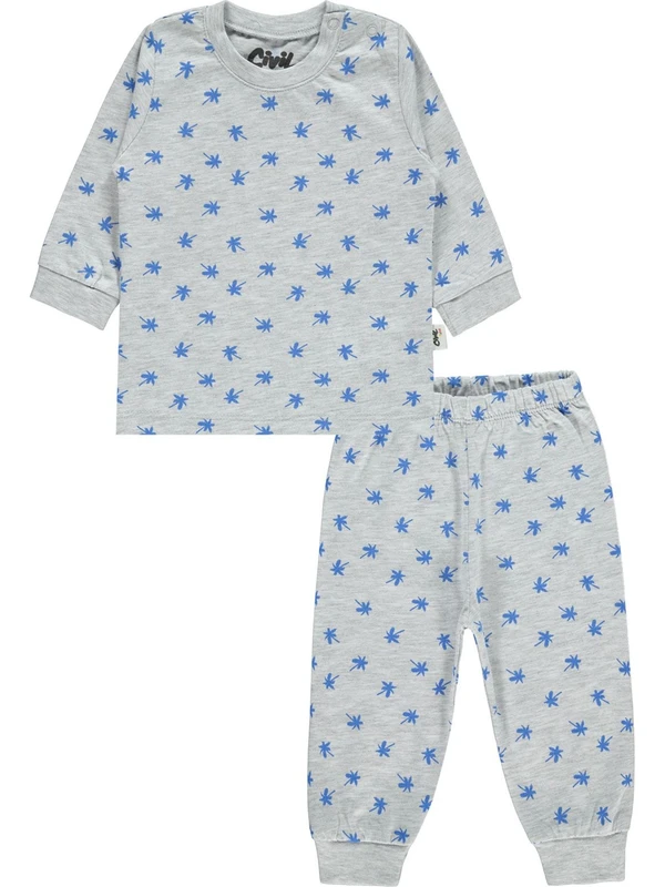 Civil Baby Erkek Bebek Pijama Takımı 6-18 Ay  Karmelanj