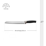 Karaca Helios Ekmek Bıçağı Black 32 cm