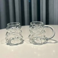 Onigonline Borosilikat Kulplu Bubble Bardak