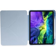 TEKNETSTORE Samsung Galaxy Tab S9 Fe 10.9'' Uyumlu Kalem Bölmeli Uyku Modlu Arkası Silikon Kapak Kılıf SM-X510