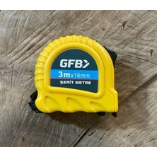 Gfb Çelik Şerit Metre 3 Metre 16MM Kırılmaz Abs Plastik