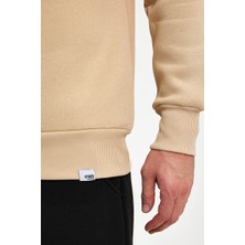 Amazing Crash Yüksek Yaka Yarım Fermuarlı Basic Sweatshirt