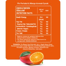 Pin Orange Mango Tropikal Beyaz Çay - Şekersiz & Kalorisiz - 6 Adet x 1 Litre